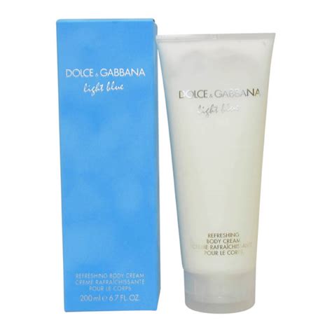 dolce gabbana bodylotion femme|Dolce & Gabbana light blue body cream.